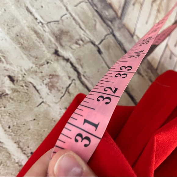 Ann Taylor red V-neck alone dress size 4 - Picture 7 of 9